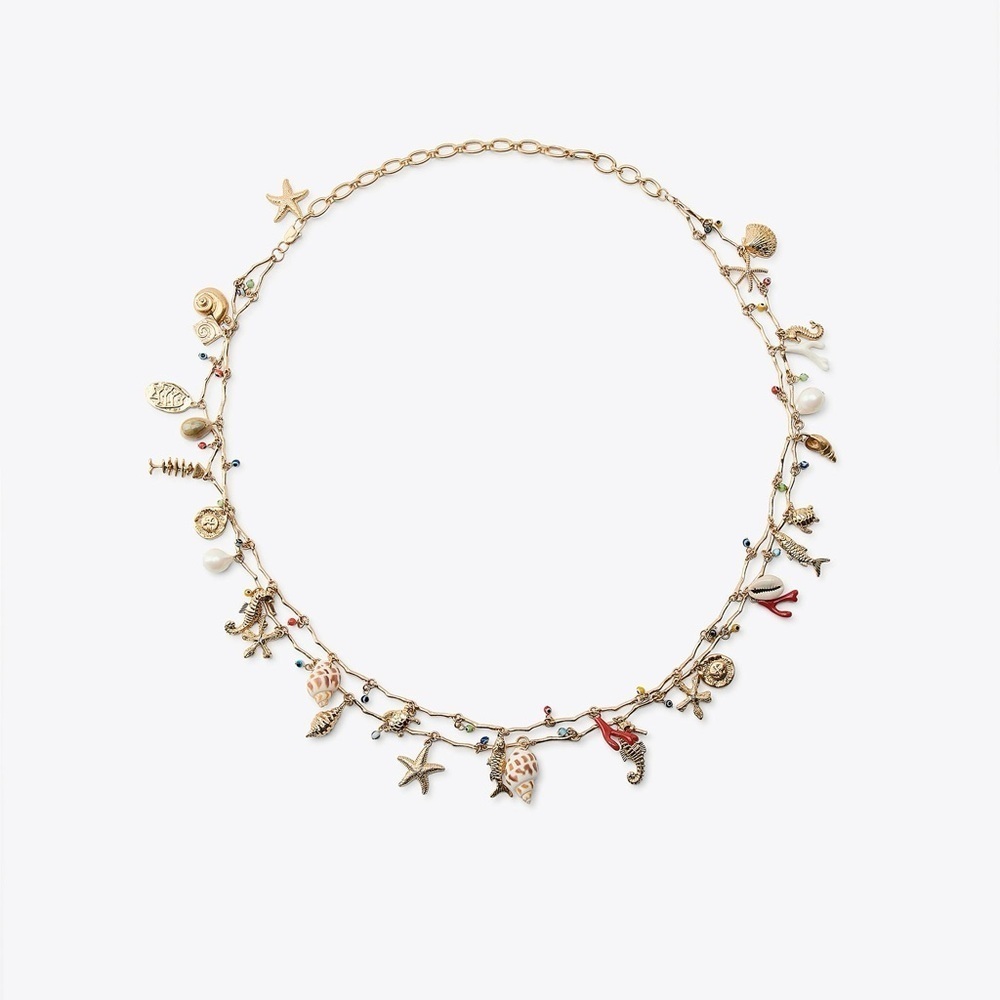 NEW Zara Double Sea Charms Belt - Picture 1 of 7